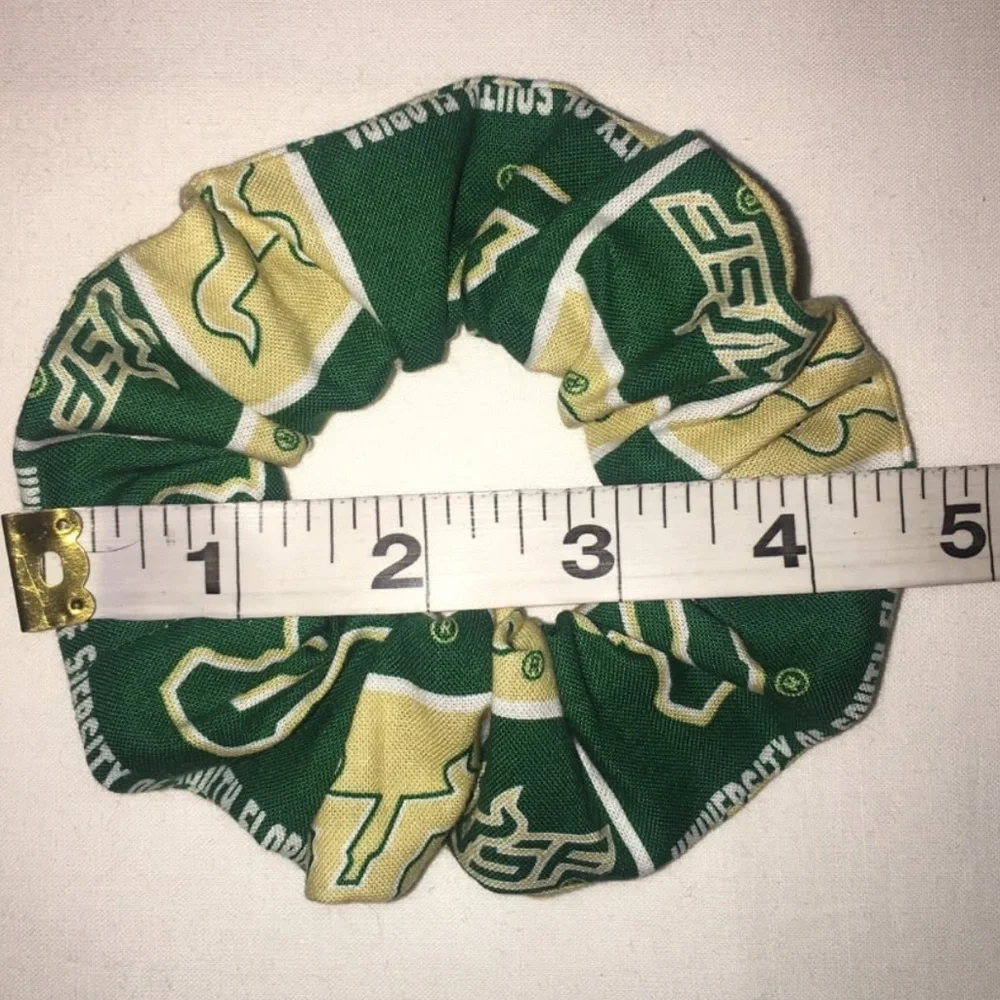 NWT USF Bulls Hair Scrunchies Wristbands 2 Pack Made in the USA